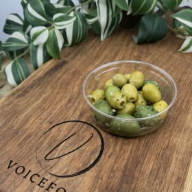 Gemarineerde zoete groene olijven